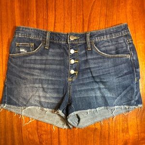 Universal Thread high rise shortie jean shorts